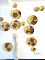 Suzanne van Straalen - Beeldend kunstenaar Harderwijk -  wijnstok & wijnrank - wandobject keramiek en wol